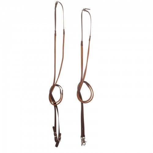 Rênes cuir perforé doublé biothane  - Sellerie Gaston Mercier