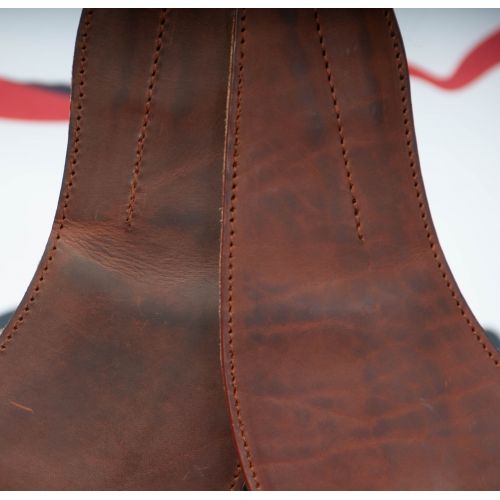 Black Anatomic Stirrup Leathers S