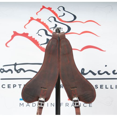 Black Anatomic Stirrup Leathers S