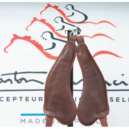 Black Anatomic Stirrup Leathers S