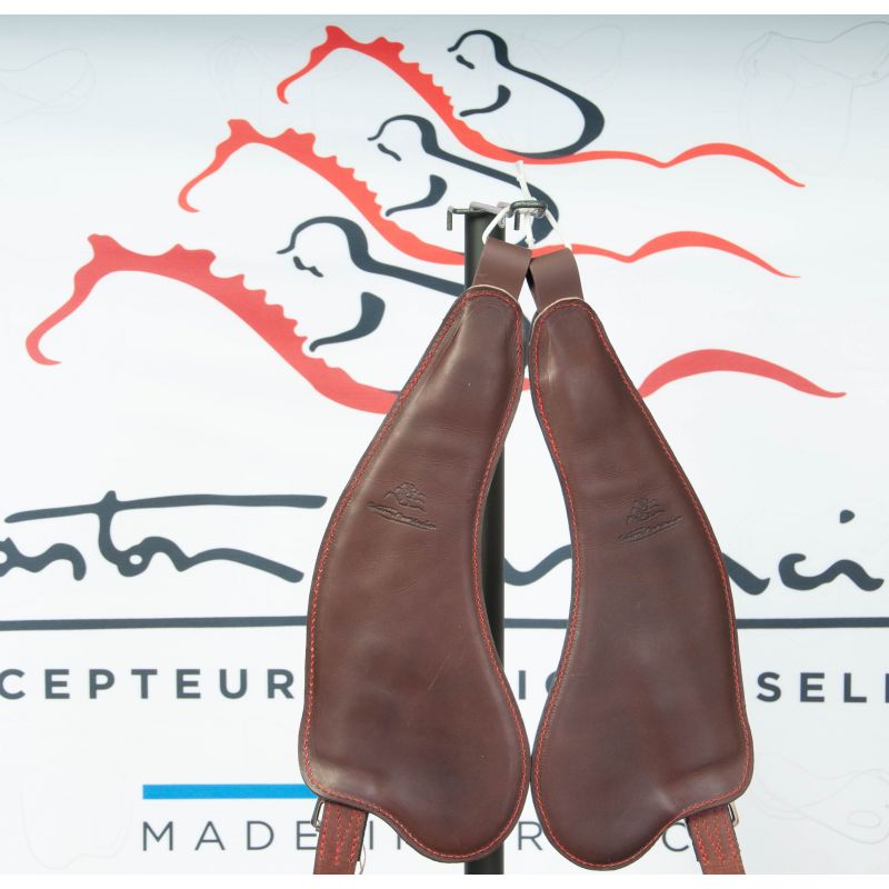 Black Anatomic Stirrup Leathers S