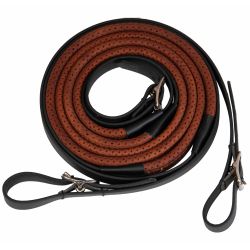 Rênes cuir perforé doublé biothane