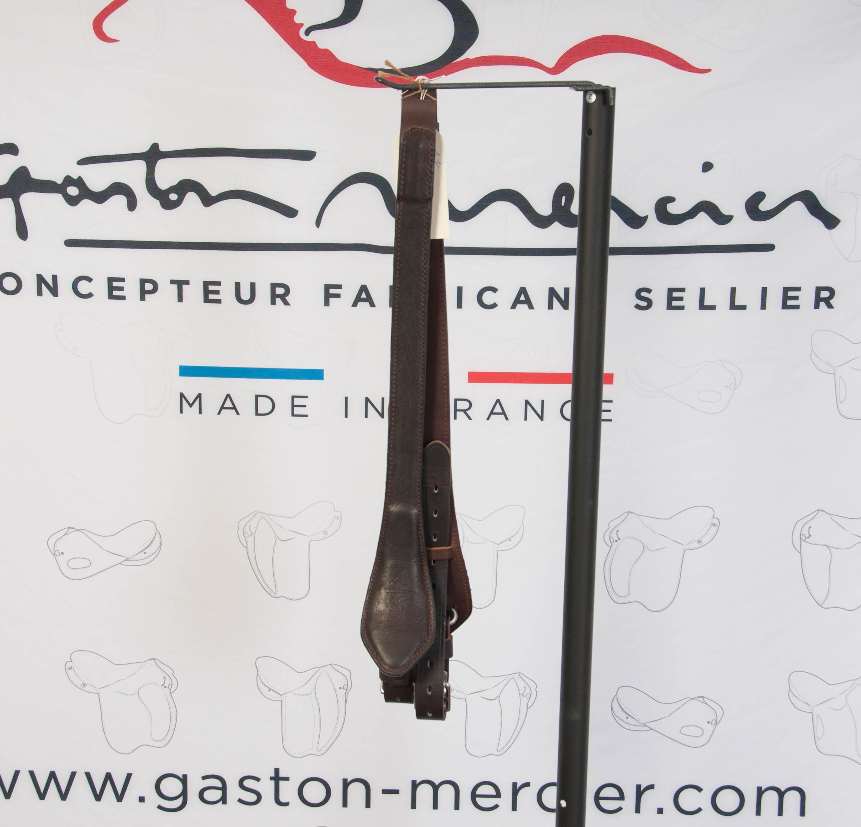 Coffee Comfort Stirrup Leathers XL