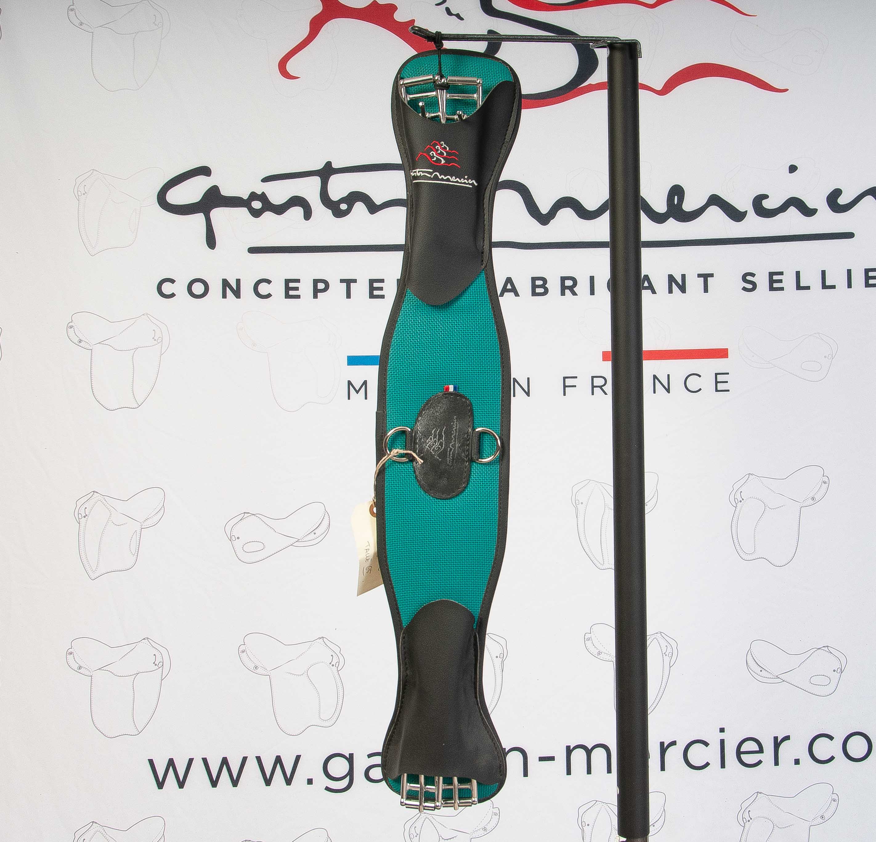 65cm Black and Emerauld Girth