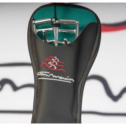 Sangle Noire et Emeraude 65cm