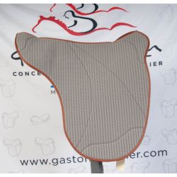 Ochre and natural saddle pad, large area